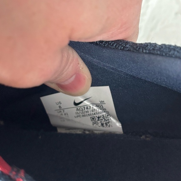 Nike Stefan Janoski Blue and Red Sneakers with Air Max Cushioning Sz 8 - Picture 7 of 9